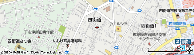 千葉県四街道市四街道周辺の地図