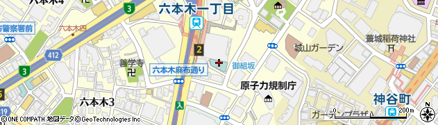 ヴィラフォンテーヌグランド東京六本木周辺の地図
