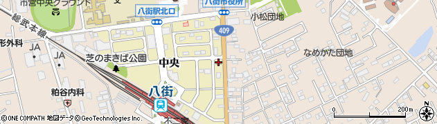 松屋八街店周辺の地図