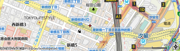 東京都港区新橋4丁目9周辺の地図