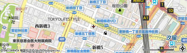 東京都港区新橋4丁目27周辺の地図