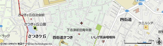 千葉県四街道市下志津新田周辺の地図