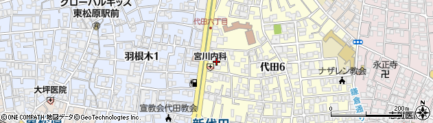 東京都世田谷区代田6丁目23周辺の地図