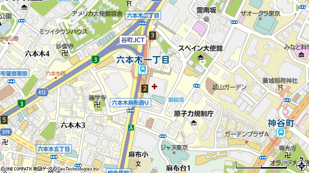 〒106-6044 東京都港区六本木 泉ガーデンタワー（４４階）の地図