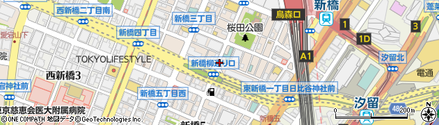 東京都港区新橋4丁目周辺の地図