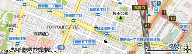 東京都港区新橋4丁目7周辺の地図