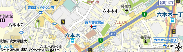 エスネイル 六本木店(es NAIL)周辺の地図