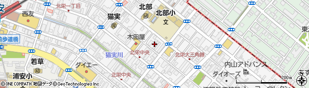 千葉県浦安市北栄3丁目周辺の地図