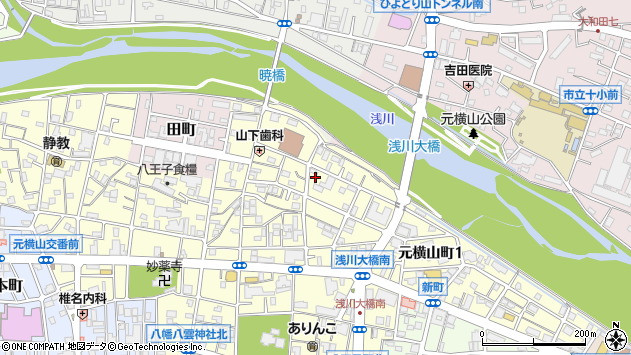 〒192-0063 東京都八王子市元横山町の地図