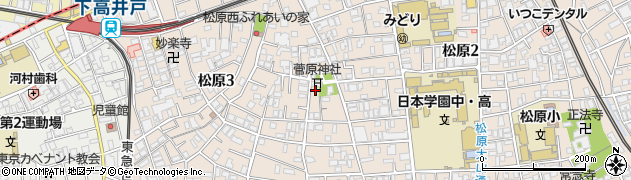 東京都世田谷区松原3丁目20-10周辺の地図