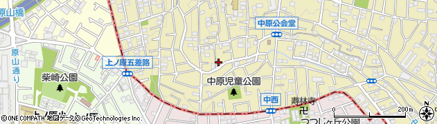 三鷹中原四郵便局 ＡＴＭ周辺の地図