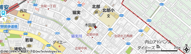 千葉県浦安市北栄周辺の地図