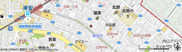 新仲宿第2街区公園周辺の地図