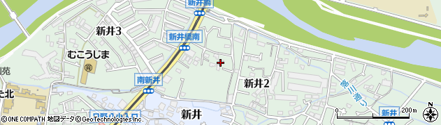 東京都日野市新井周辺の地図