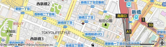 城南信用金庫新橋支店周辺の地図