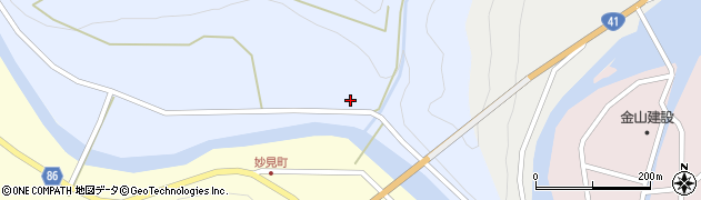 岐阜県下呂市金山町渡105周辺の地図