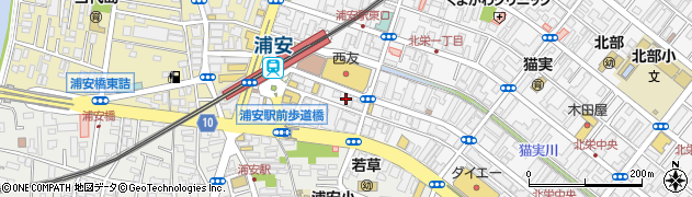 屋台屋 博多劇場 浦安店周辺の地図