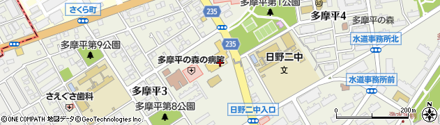 道とん堀 日野多摩平の森周辺の地図