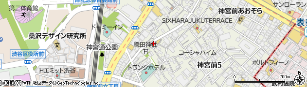 東京都渋谷区神宮前5丁目25周辺の地図
