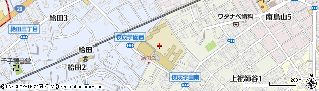 東京都世田谷区給田2丁目1周辺の地図