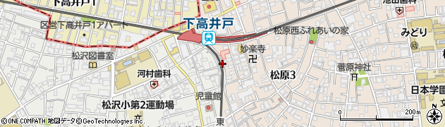 東京都世田谷区松原3丁目28周辺の地図