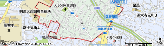 三鷹大沢四郵便局 ＡＴＭ周辺の地図