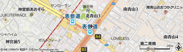 東京都港区北青山3丁目5-22周辺の地図