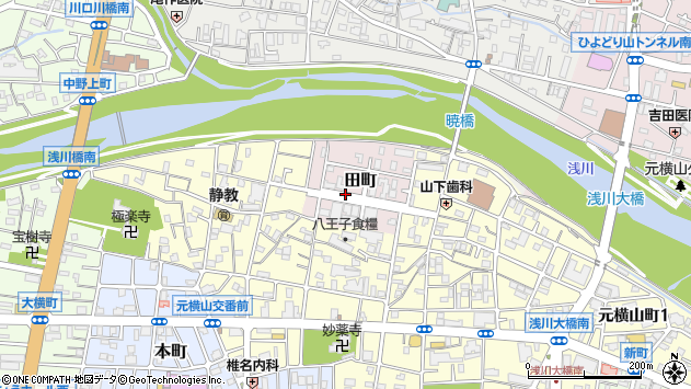 〒192-0064 東京都八王子市田町の地図