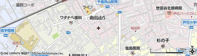 東京都世田谷区南烏山5丁目29周辺の地図