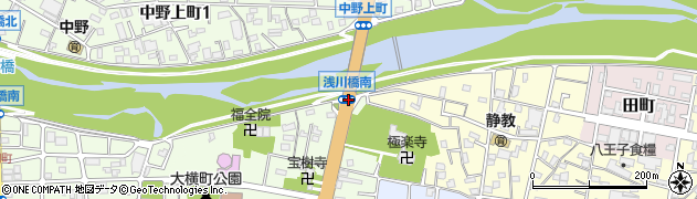浅川橋南周辺の地図