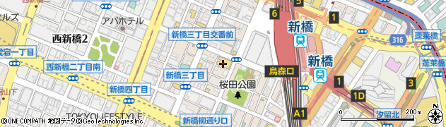 カラオケの鉄人 新橋店周辺の地図