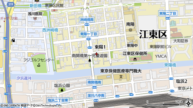 〒135-0016 東京都江東区東陽の地図