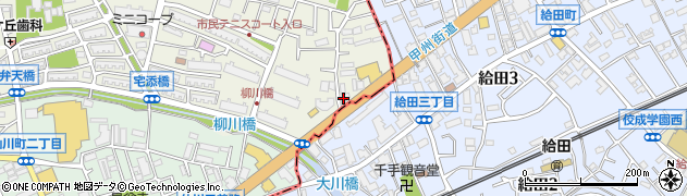東京都調布市緑ケ丘2丁目68周辺の地図