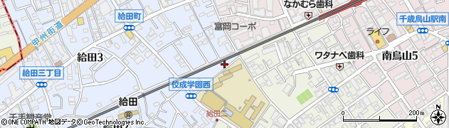 東京都世田谷区給田2丁目2周辺の地図