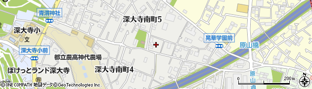 東京都調布市深大寺南町5丁目34周辺の地図