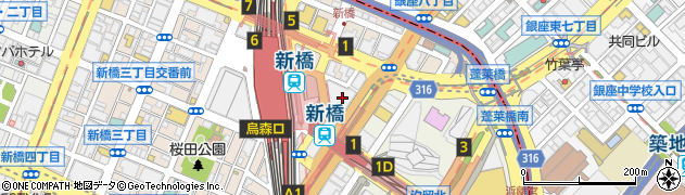 巴裡 小川軒 新橋店 サロン ド テ周辺の地図