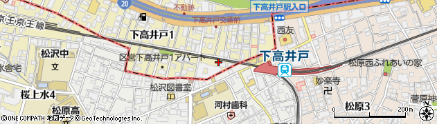 早稲田アカデミー下高井戸校周辺の地図