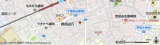 東京都世田谷区南烏山5丁目20周辺の地図