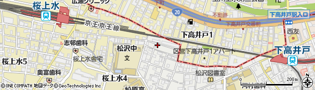 東京都世田谷区赤堤5丁目39-8周辺の地図