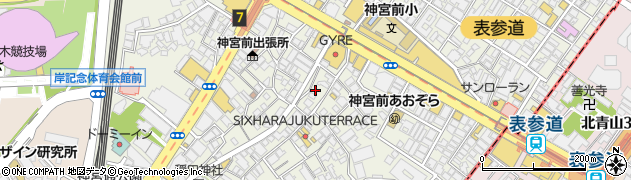 東京都渋谷区神宮前5丁目11周辺の地図