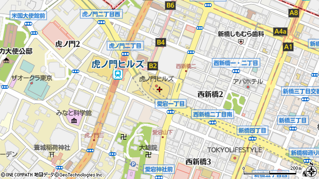 〒105-6323 東京都港区虎ノ門 虎ノ門ヒルズ森タワー（２３階）の地図