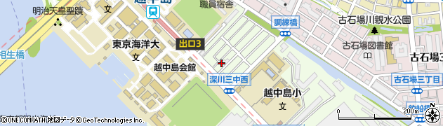 東京都江東区越中島2丁目10-2周辺の地図