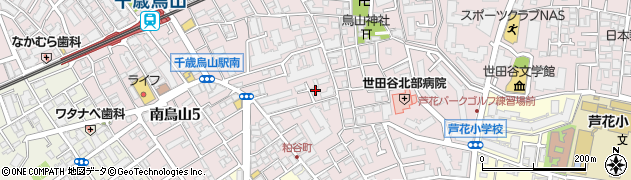 東京都世田谷区南烏山5丁目2周辺の地図