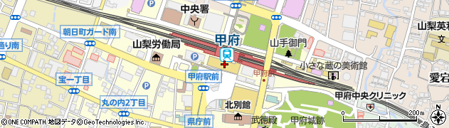 成城石井セレオ甲府店周辺の地図