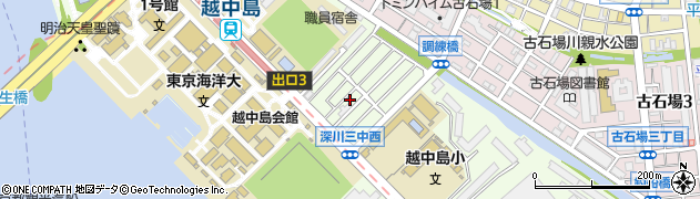 東京都江東区越中島2丁目10-4周辺の地図