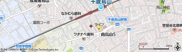 東京都世田谷区南烏山5丁目34周辺の地図