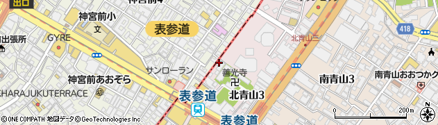 東京都港区北青山3丁目5-43周辺の地図