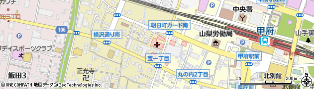 ヤマザキＹショップ甲府共立病院店周辺の地図