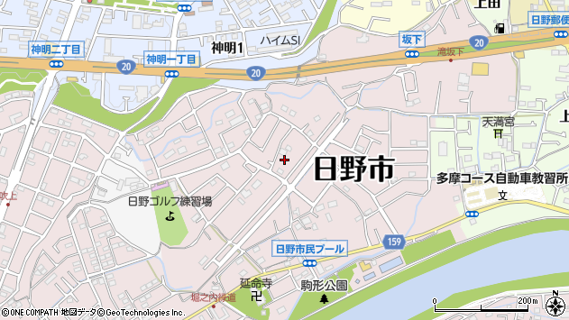 〒191-0015 東京都日野市川辺堀之内の地図