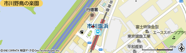 ナイスインホテル市川・東京ベイ周辺の地図